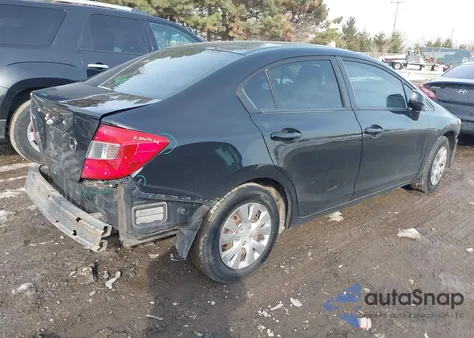 2012 Honda Civic Lx z USA, uszkodzony, nr VIN 2HGFB2F58CH571515
